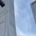 Arranha-céu é atingido por avião na China